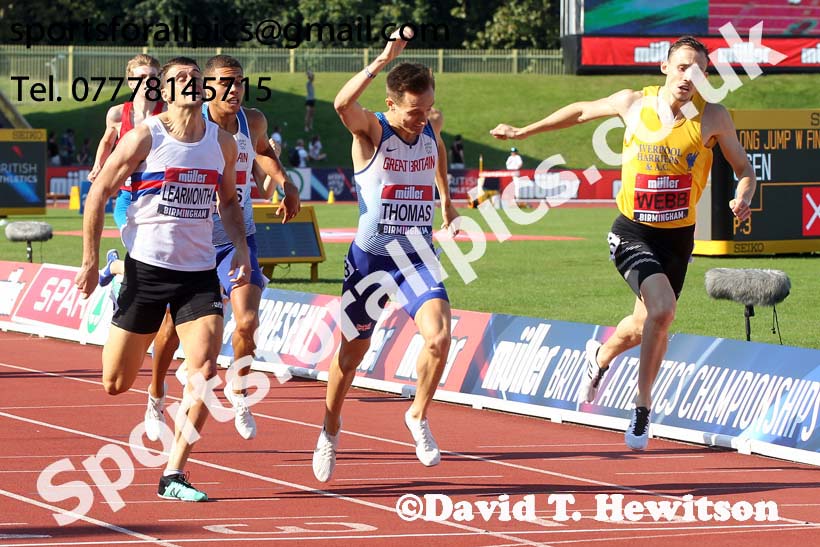 Mens 800 metres, 2019 Muller British Championships, Alexander Stadium, Birmingham. Photo: David T. Hewitson/Sports for All Pics